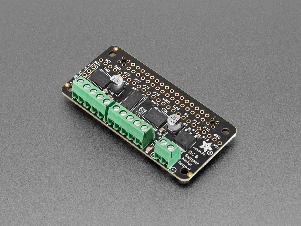 Adafruit DC & stappenmotorkap voor Raspberry Pi