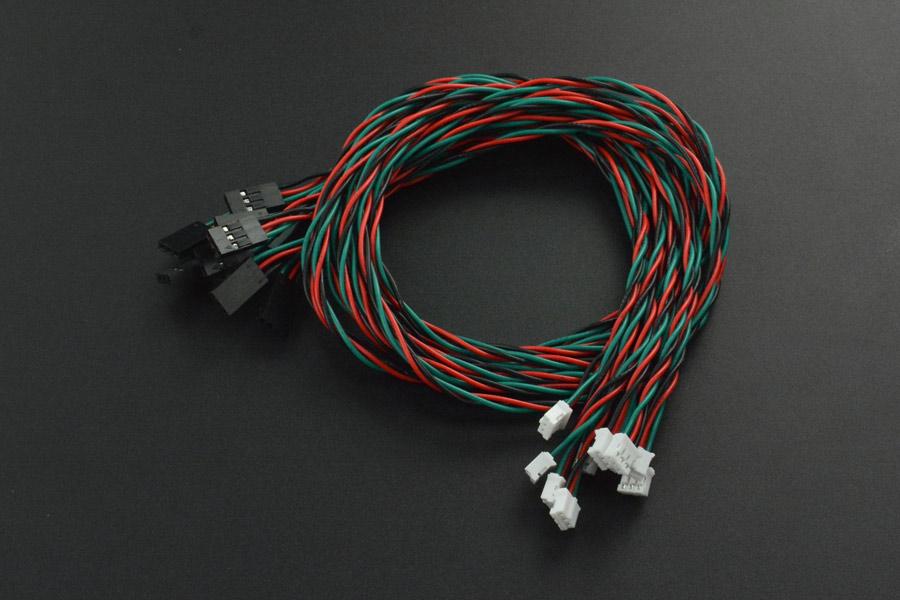 Kit 10 Connettori JST SH 1.0 Maschio E Femmina, 4 Pin, Con Cavo 100 Mm, AWG26, Per Progetti Elettronici