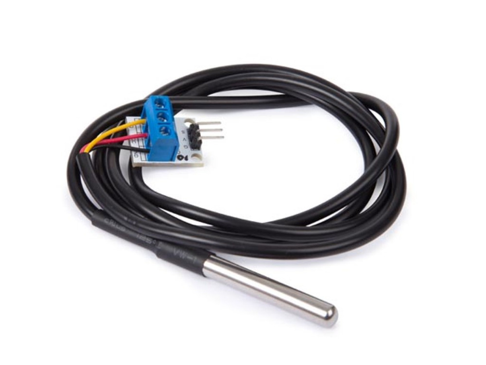 Whadda Sensore di temperatura DS18b20 e adattatore per compatibilità con Arduino