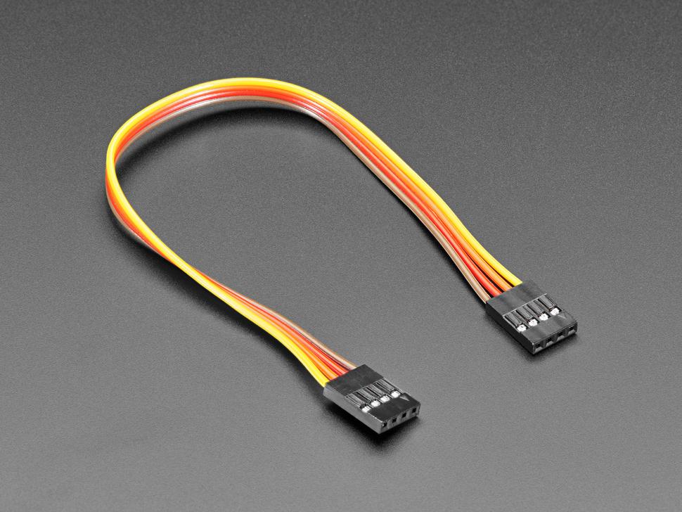 Adafruit 2,54 mm 0,1" Pitch 4-pins jumper - 20 cm lang