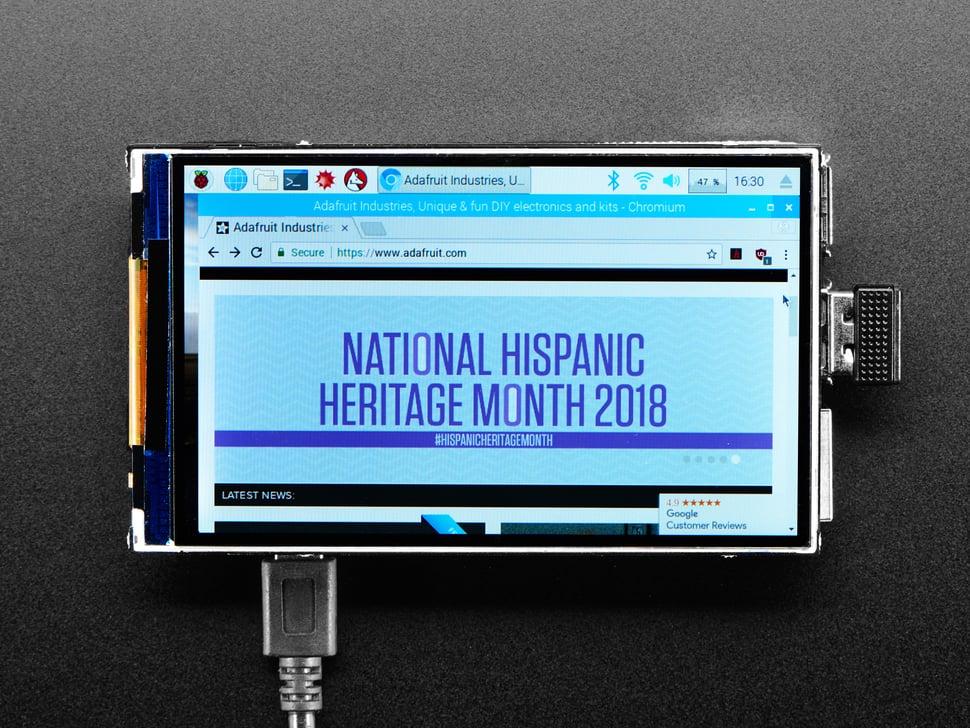 Adafruit Pimoroni HyperPixel - 4,0" Hi-Res display voor Raspberry Pi
