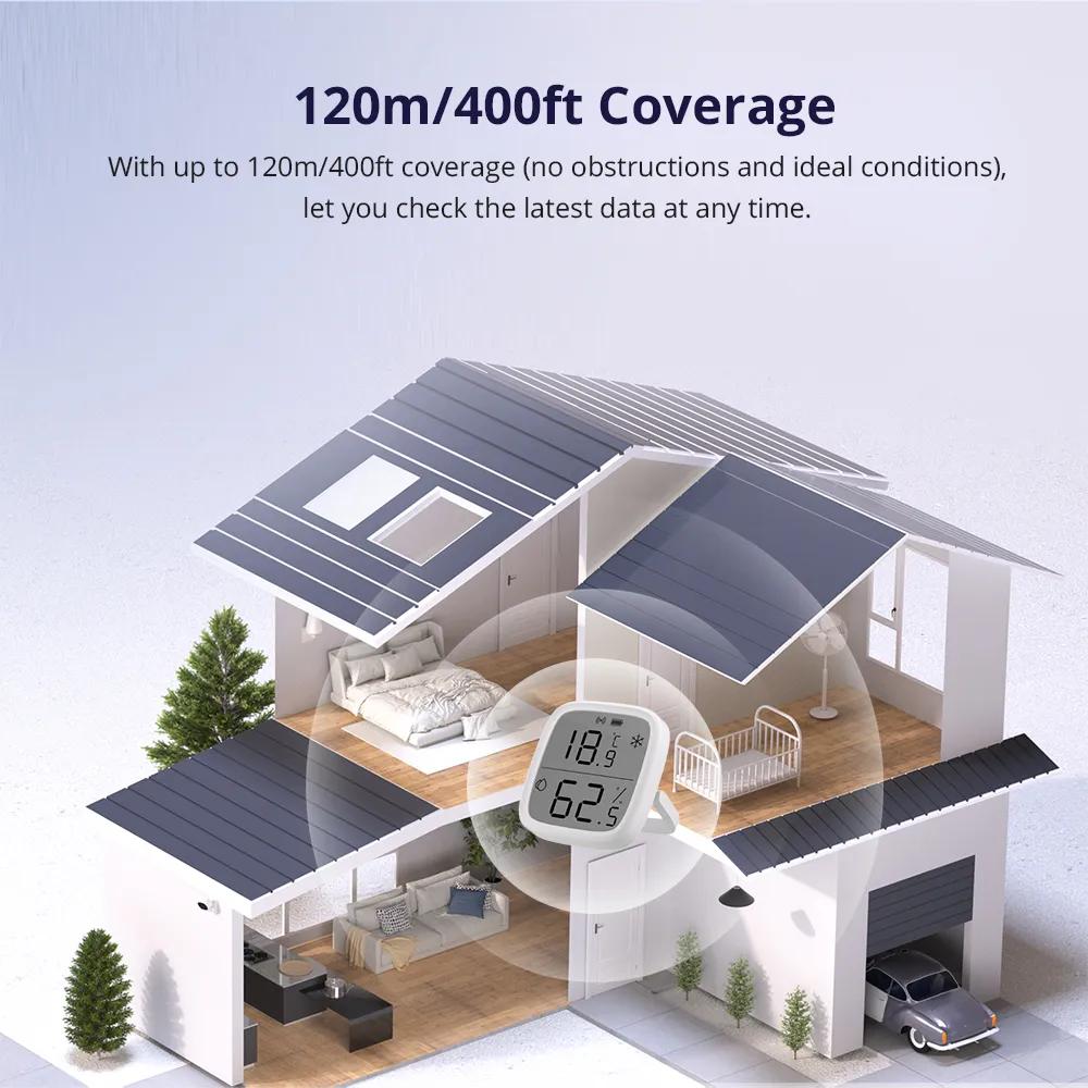 Tuya smart life Zigbee misuratore di umidà del suolo sensore di umidà della temperatura IP67 Tester di umidà della temperatura del suolo del giardino impermeabile  13