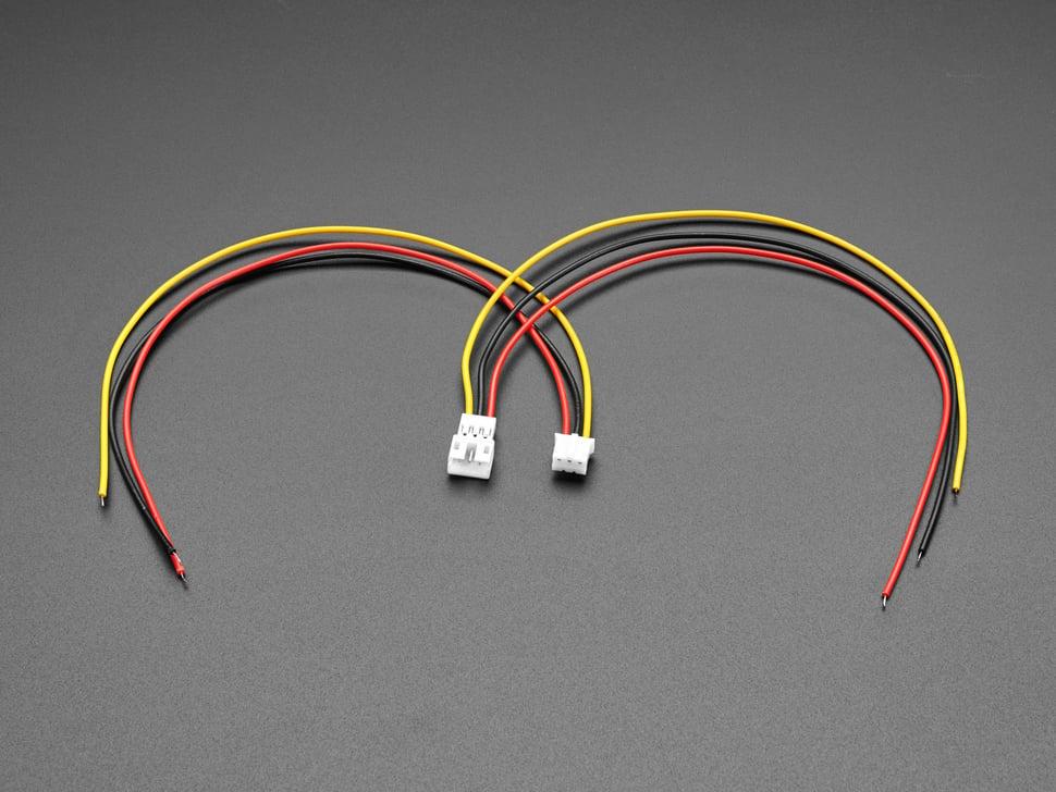 Adafruit 2,0 mm pitch 3-pins kabel passend paar - JST PH compatibel
