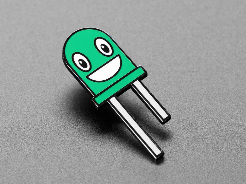 Adafruit Gus de green LED Limited Edition Emaille Pin