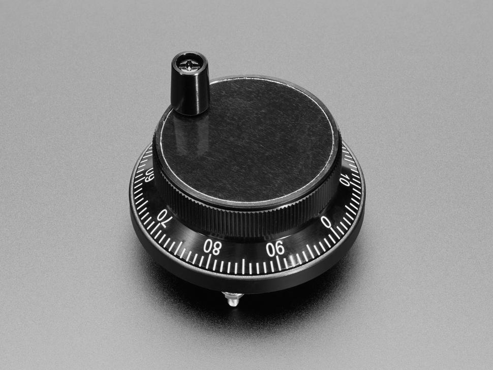 Adafruit CNC-rotatie-encoder - 100 pulsen per rotatie - 60 mm zwart