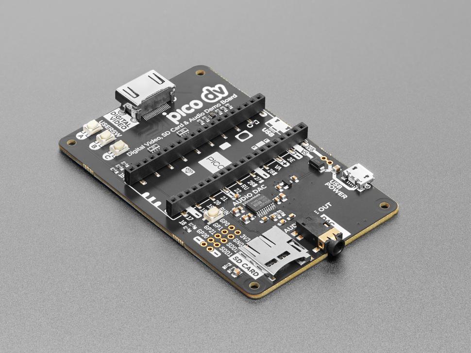 Adafruit Pimoroni Pico DV Demo Base - RP2040 DVI Multimedia- board