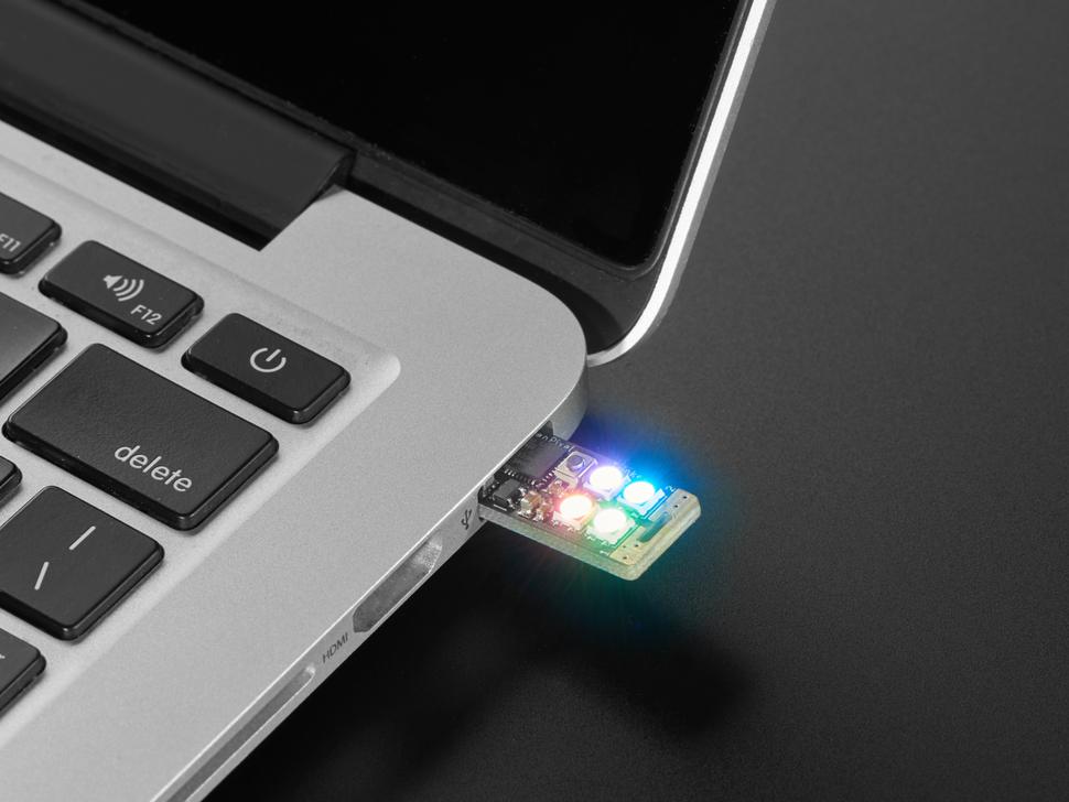 Adafruit Neo Trinkey - SAMD21 USB stick met 4 NeoPixels