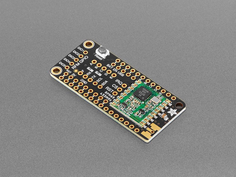 Adafruit Radio FeatherWing - RFM69HCW 433MHz - Opencircuit