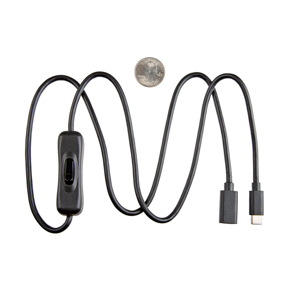 Cable Matters Cavo Prolunga USB 2.0 Con Interruttore On/Off 0,9m Nero (2 Pezzi) - Spegni Webcam Luci LED