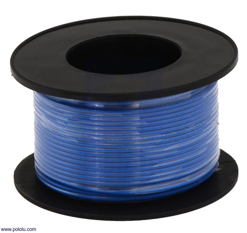 Stranded Wire: Blue, 30 AWG, 100 Feet