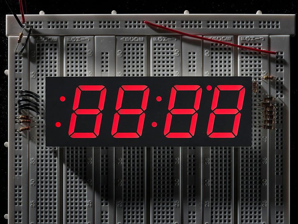 Adafruit Rood 7-segment display - 1,2" cijferhoogte