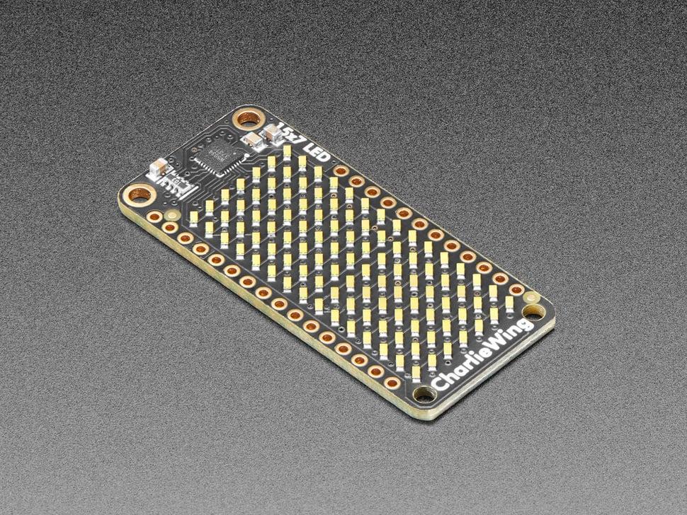 Adafruit 15x7 CharliePlex LED Matrix FeatherWing - Koel Wit