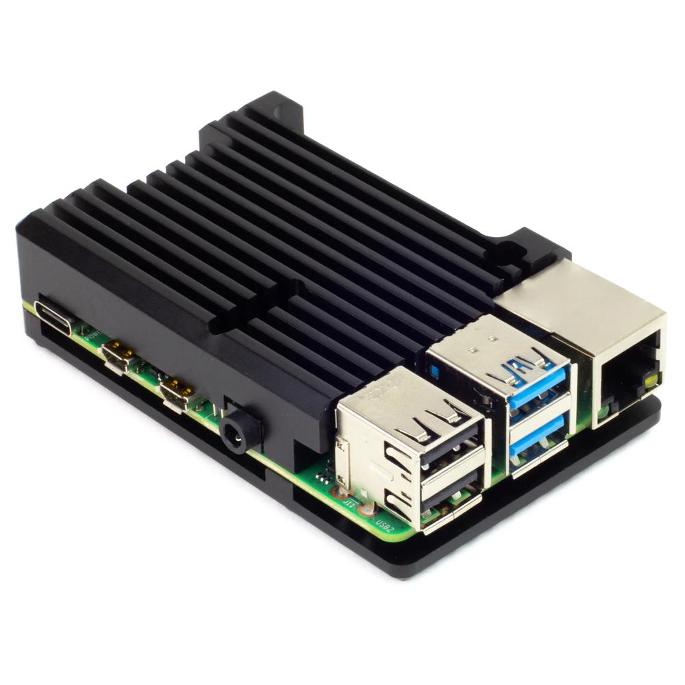Pimoroni Aluminium Koellichaam Behuizing voor Raspberry Pi 4