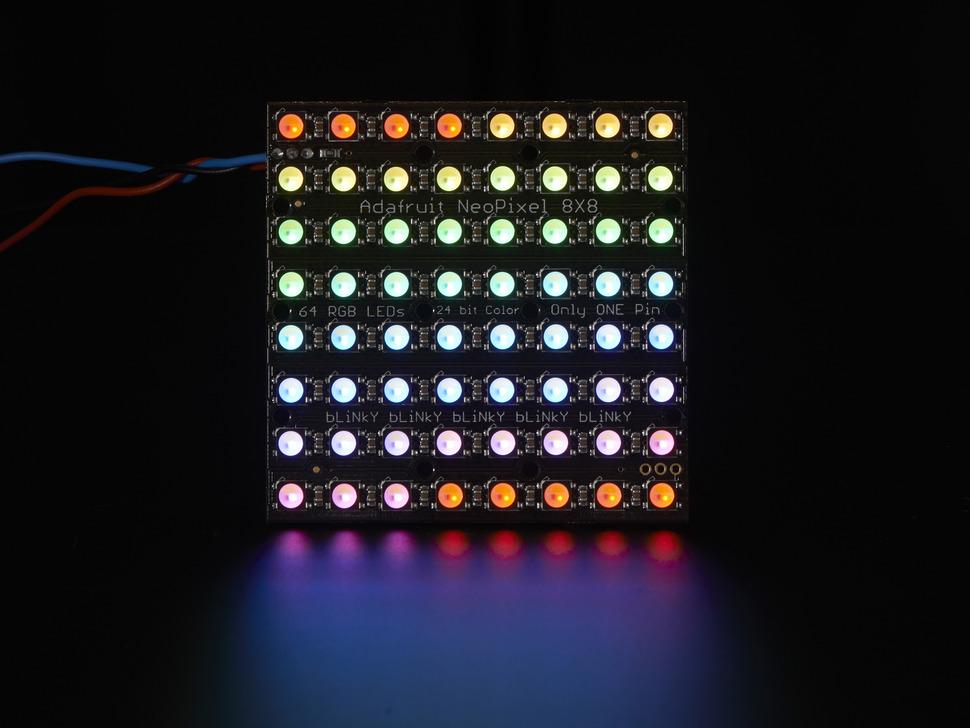 Adafruit NeoPixel NeoMatrix - 64 RGBW - Koel Wit