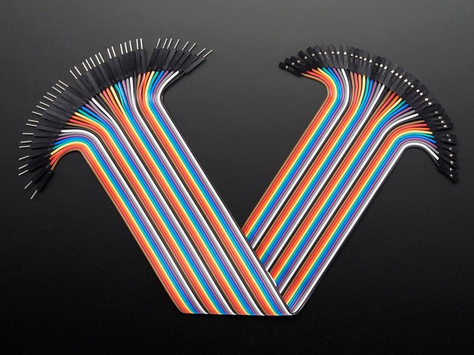Adafruit Premium female /mannelijke 'Extension' jumper wires - 40 x 12" (300mm)