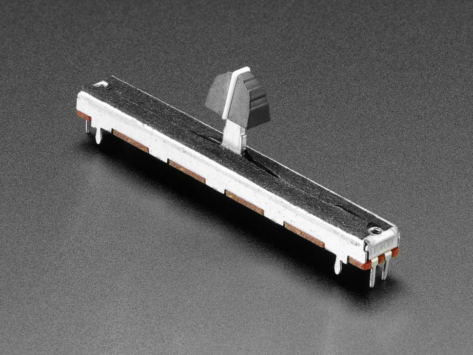 Adafruit Schuifpotentiometer met knop - 75 mm lang - 10 kΩ