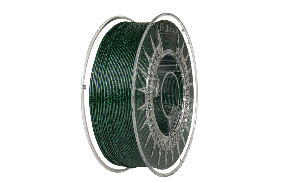 PETG Filament Galaxy green - 1.75 - 1kg - Devil Design