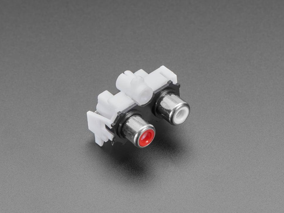 Dubbele RCA-aansluiting voor Adafruit I2S-audiokap