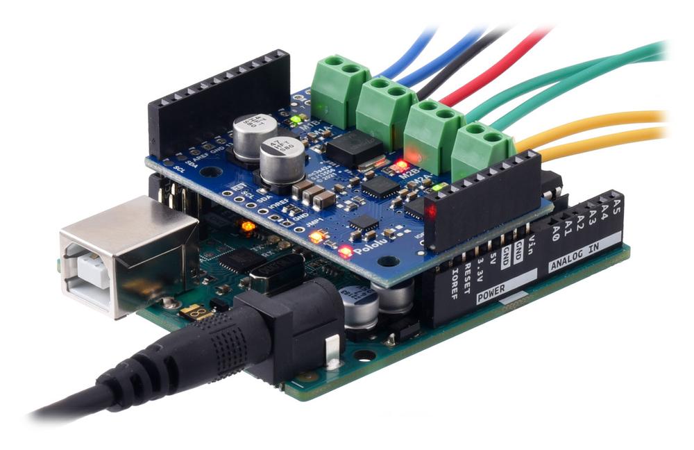 Motoron M3s256 Triple Motor Controller Shield For Arduino Connectors Soldered Opencircuit 6850