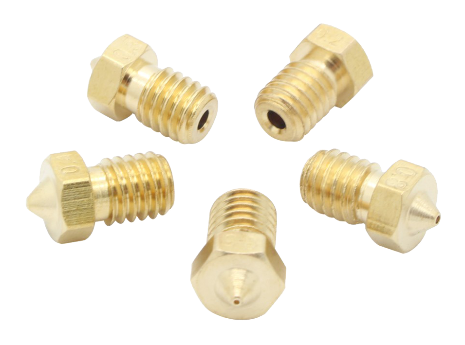 Extruder nozzle 0,5mm voor 1,75mm filament - 2 stuks