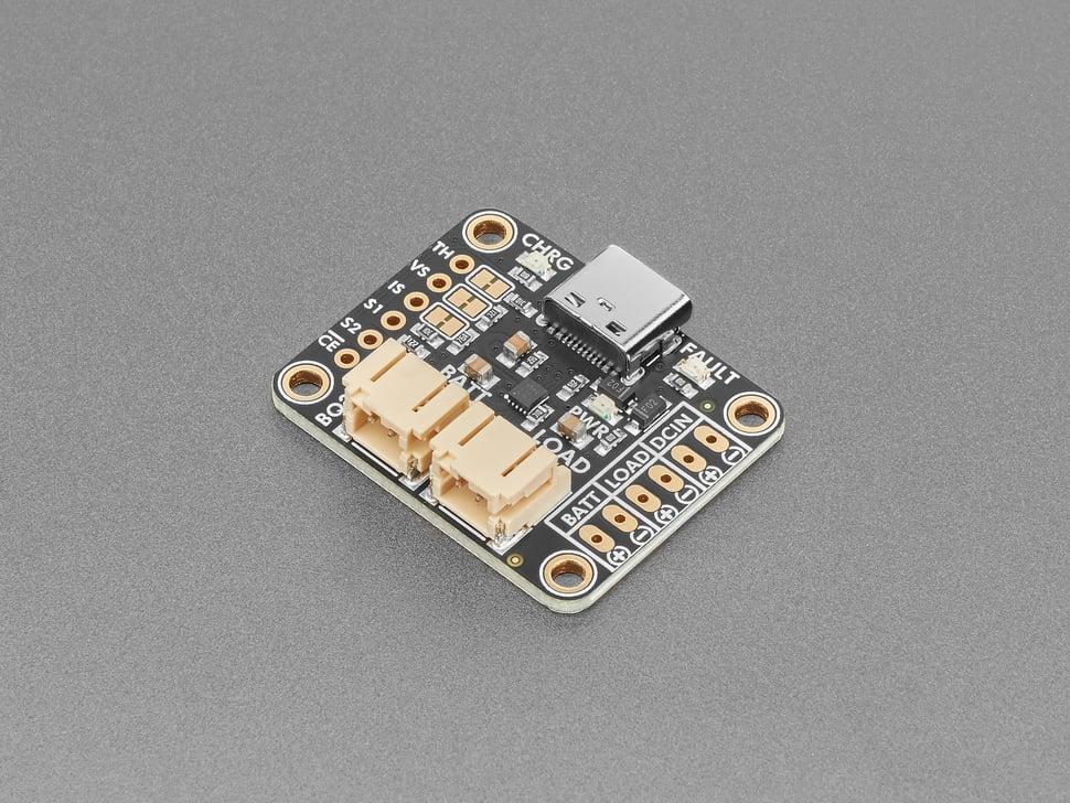 Adafruit bq25185 USB / DC / Zonne-energie Lithium Ion/Polymeer oplader