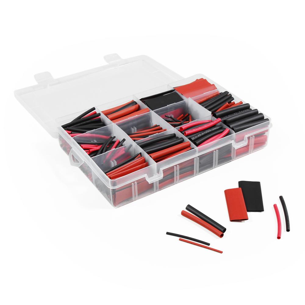 Shrink tubing set McPower - red & black - 560 pieces - Opencircuit