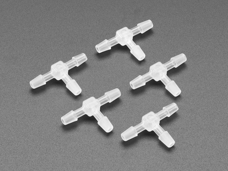 Adafruit T-connector voor siliconen slangen - 5 stuks