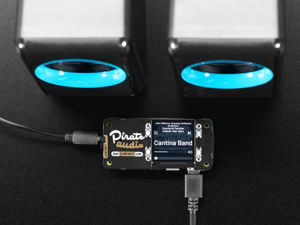 Adafruit Pimoroni Pirate Audio: 3,5 mm lijnuitgang voor Raspberry Pi
