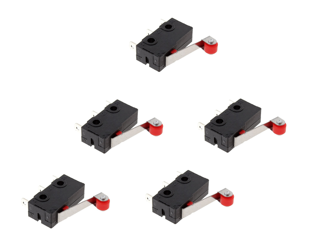 5A Micro limit switch met roller - 5 stuks