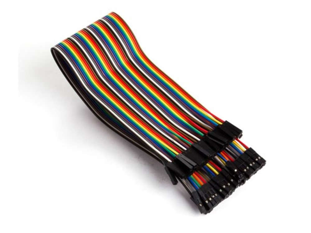 Whadda CAVO JUMPER 40-PIN 30 cm FEMMINA A FEMMINA (CAVO PIATTO)