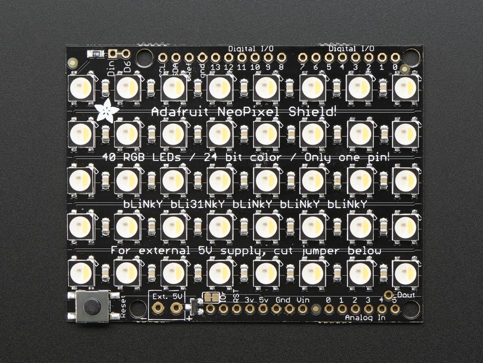 Adafruit NeoPixel- shield - 40 RGBW - Warm wit