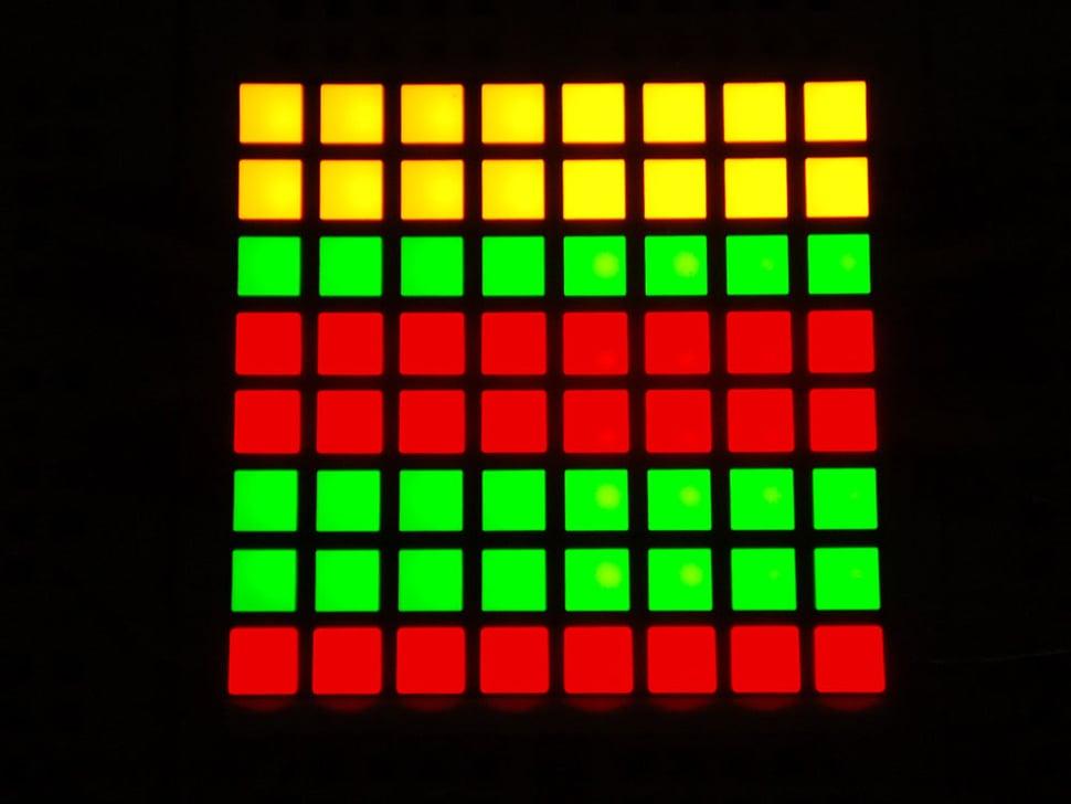 Adafruit Kleine 1,2" 8x8 tweekleurige (rood/groen) vierkante LED-matrix