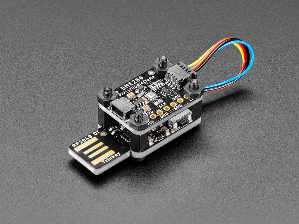 Adafruit Stapelbare M2.5-hardwarekit voor STEMMA QT en RP2040 Trinkey