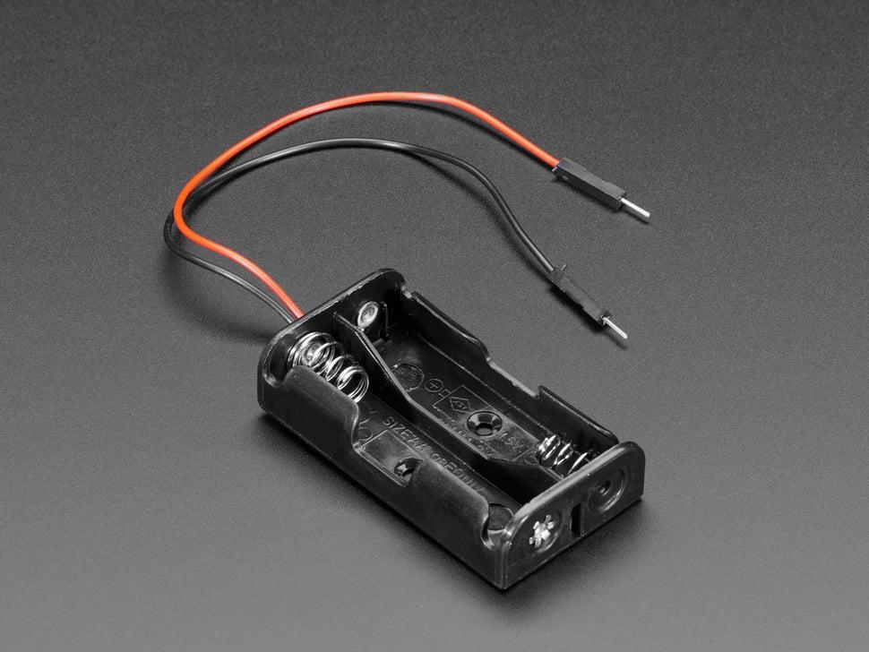 Adafruit 2 header AA-batterijhouder met premium jumper