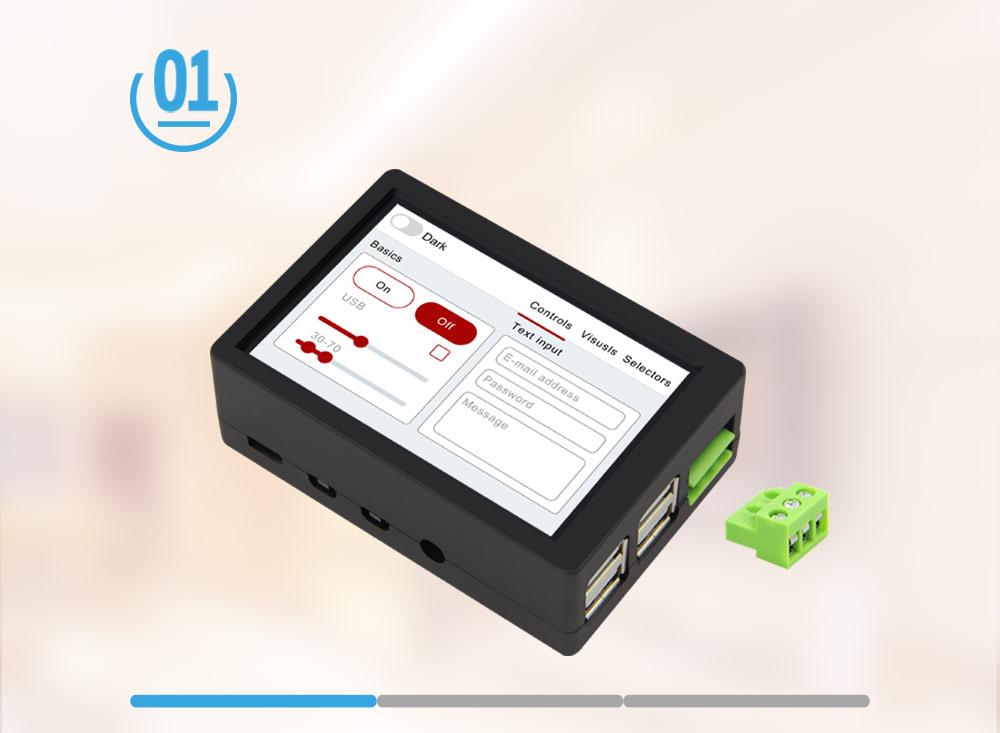 LILYGO® LILY Pi ESP32 WIFI Bluetooth 3,5 tommer kapacitiv berøringsskærm 5V relæ USB-udvidelsesport til Arduino