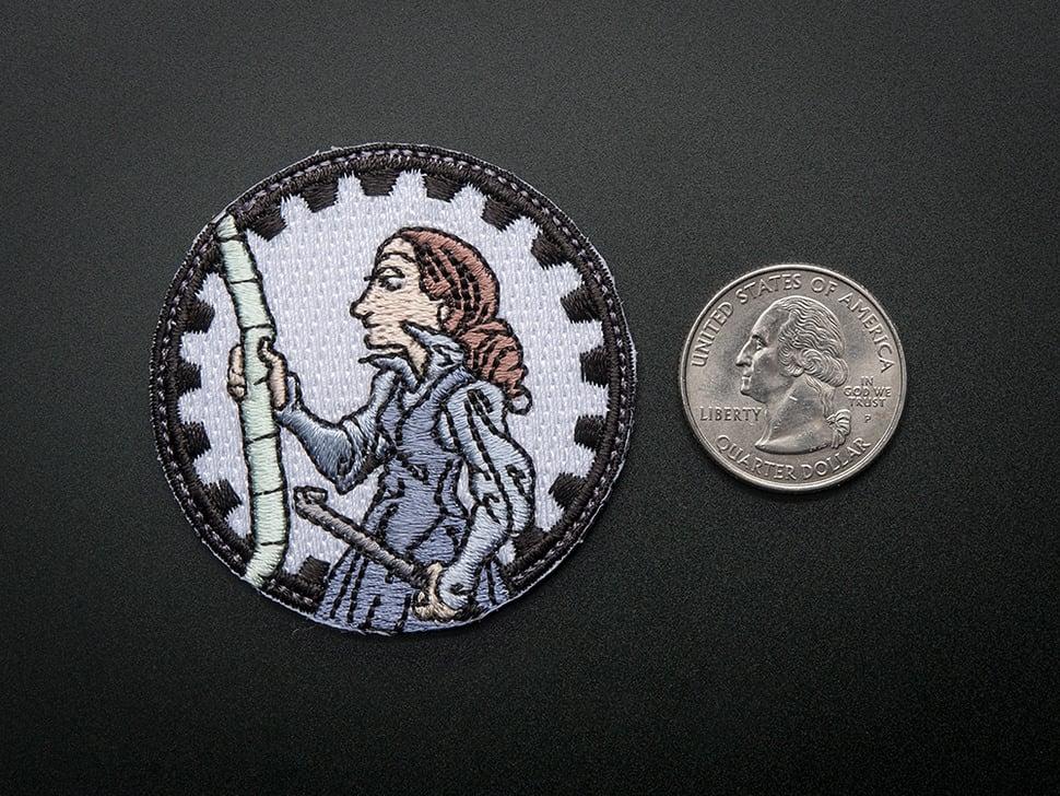 Adafruit Ada Lovelace - Vaardigheidsbadge, strijkpatch