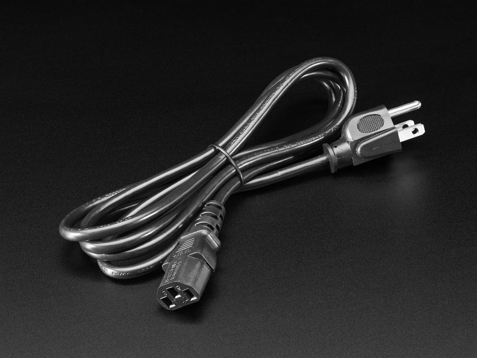 Adafruit Stroomkabel met 3-aderige PC- socket