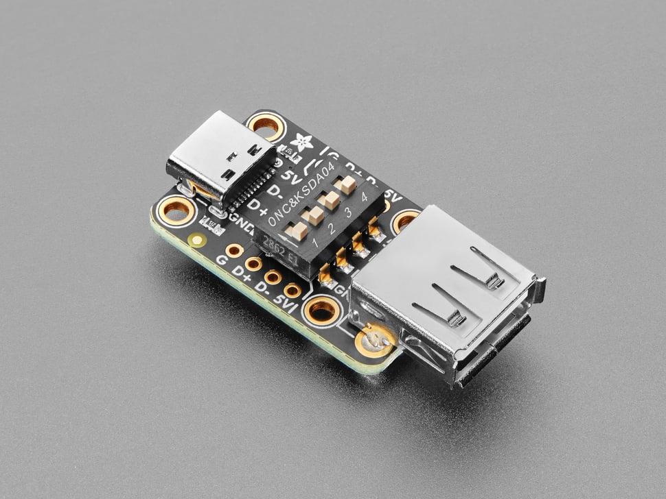 Adafruit schakelbaar USB Type A naar C breakout board