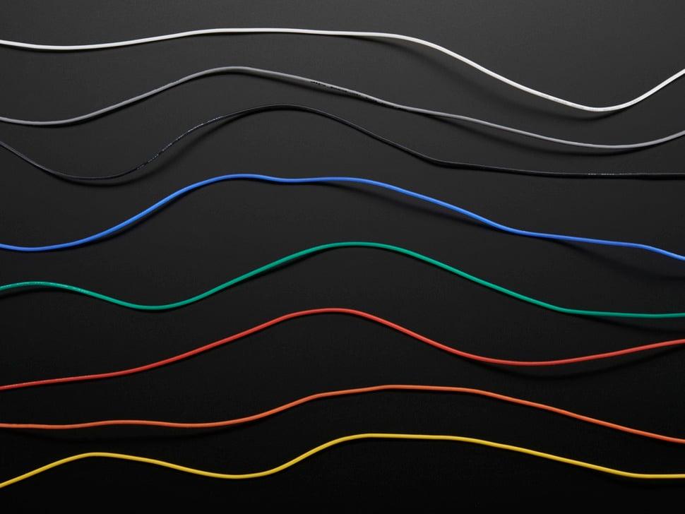 Adafruit Siliconen hoes stranded kerndraad - 26AWG in verschillende kleuren