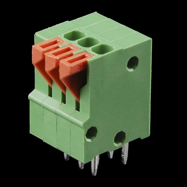 Veerklemmen - PCB-montage (3-pins)