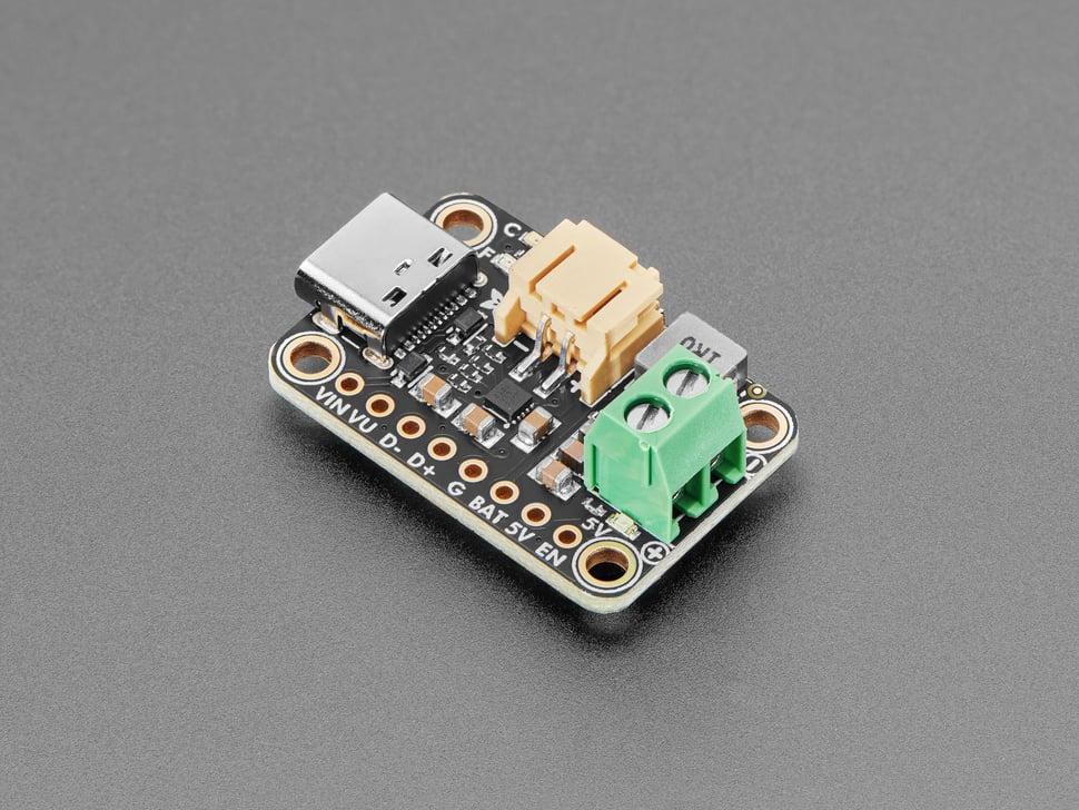 Adafruit bq25185 USB / DC / Zonne-oplader met 5V Boost Board