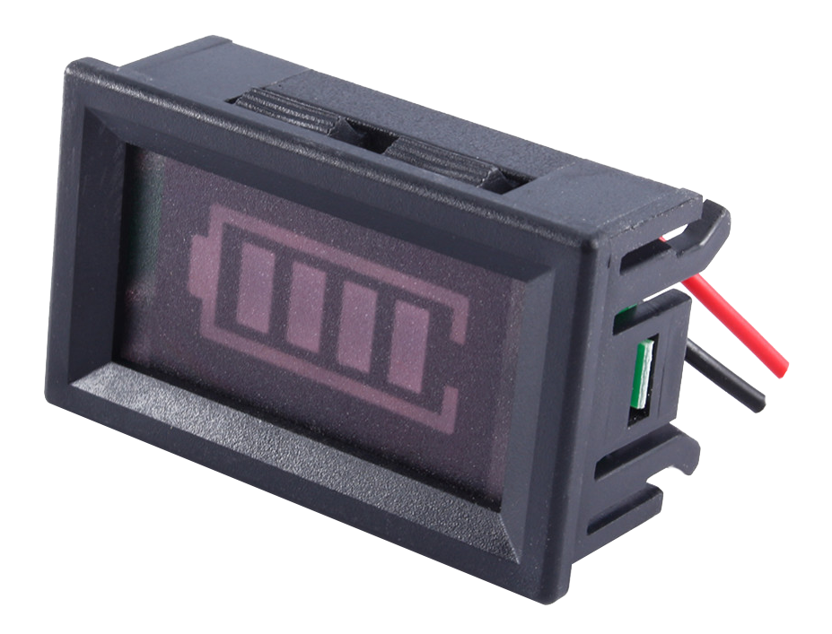Fydun Indicatore Digitale Batteria LED – 12V 24V 36V 48V, A 10 Segmenti, Per Auto Moto Barca