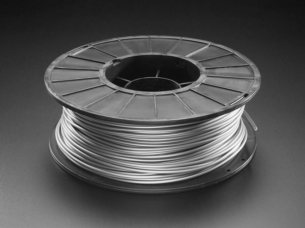 Adafruit PLA-filament voor 3D-printers - 2,85 mm diameter - Zilver - 1 kg