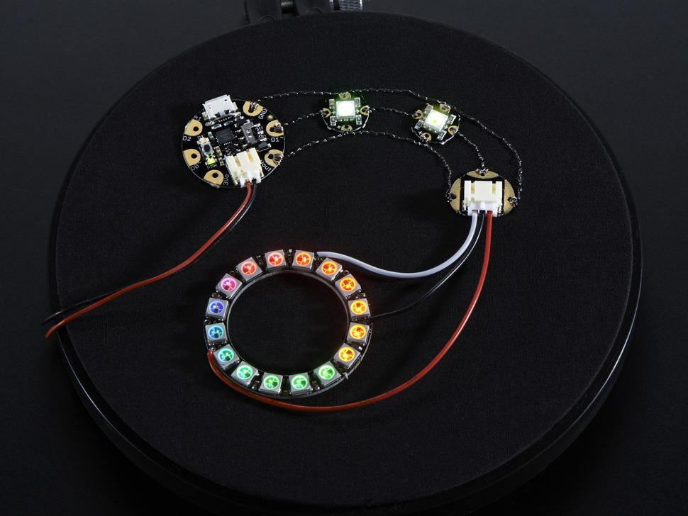 Adafruit Flora Sewable 3-Pin JST Wiring Adapter