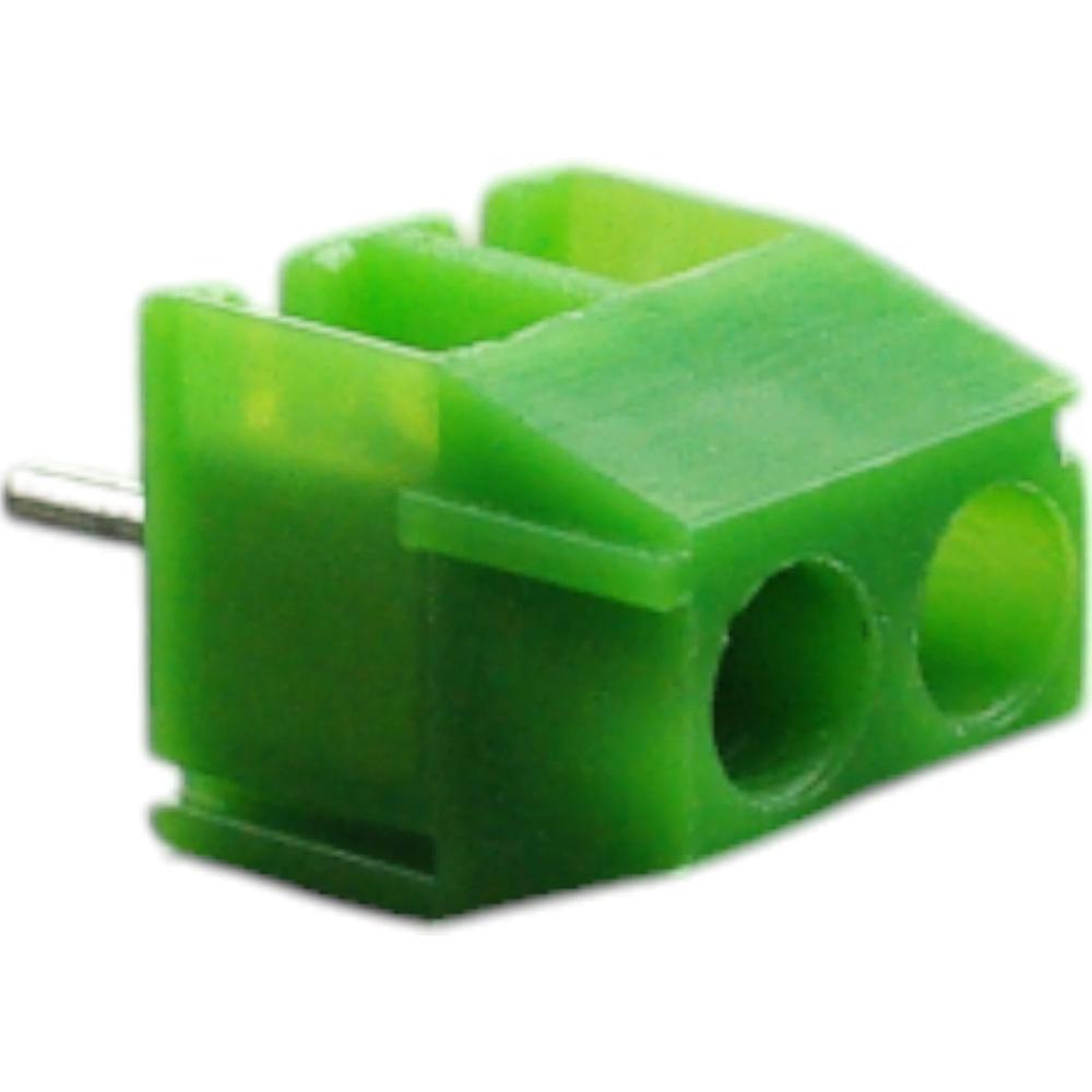 MyCableMart 3.5mm Pitch 2 Position Euro/Phoenix PCB Terminal Block Connector – Top Screw Tighten, 250V 12A, Green