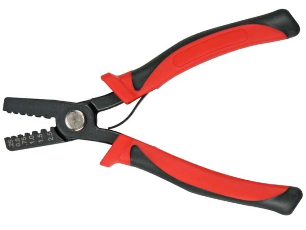 Toolland Pinza crimpatrice di precisione per capicorda da 0,25 mm² a 2,5 mm²