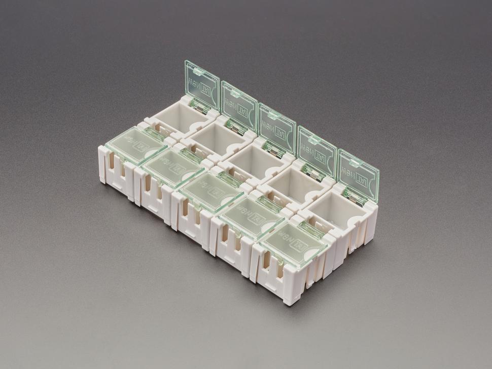 Adafruit Kleine modulaire klikdozen - SMD-componentenopslag - 10 stuks