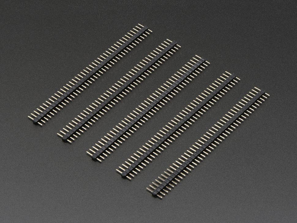 Adafruit 2 mm pitch 40-pins afbreekbare male headers - verpakking van 5