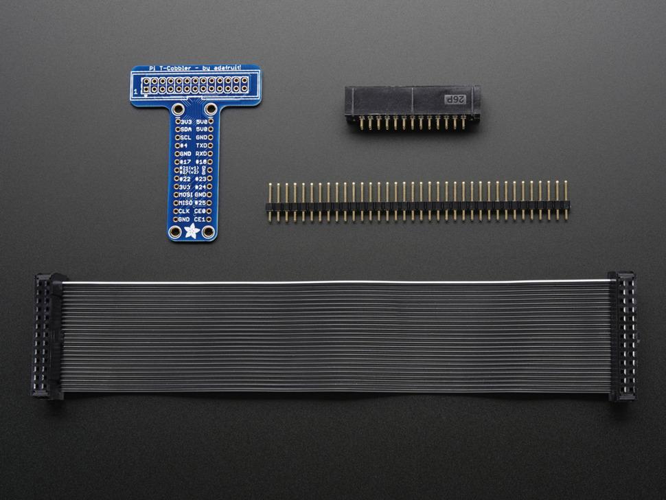 Adafruit Pi ongeassembleerde T-Cobbler breakout kit voor Raspberry Pi