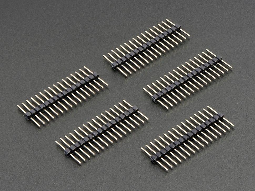 Adafruit Extra lange afbreekbare 0,1" 16-pins strip male header (5 stuks)